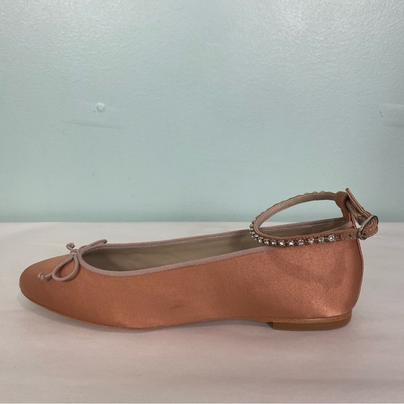 Anthropologie Guilhermina Embellished Pink Ballet Flats Sz 7‎ - Picture 4 of 10